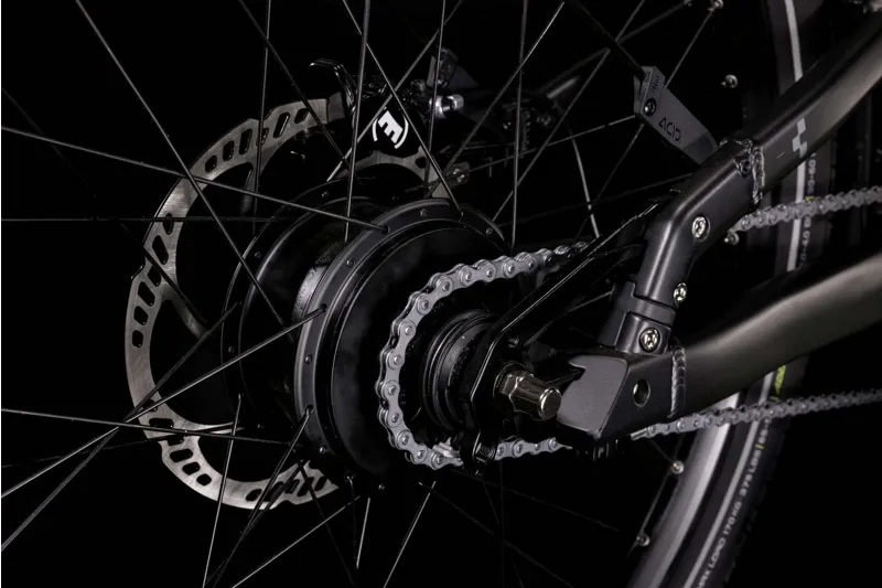 Cube Cargo Hybrid 500 Electric Cargo Bike in Grey/Black-4